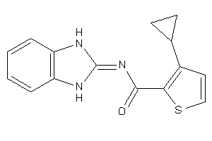 Image of 3-cyclopropyl-N-(1,3-dihydrobenzimidazol-2-ylidene)thiophene-2-carboxamide