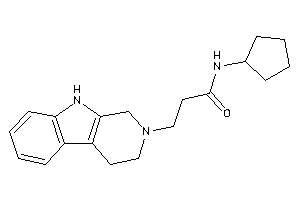 N-cyclopentyl-3-(1,3,4,9-tetrahydro-$b-carbolin-2-yl)propionamide