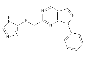 1-phenyl-6-[(4H-1,2,4-triazol-3-ylthio)methyl]pyrazolo[3,4-d]pyrimidine