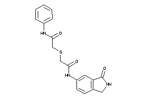 2-[[2-keto-2-[(3-ketoisoindolin-5-yl)amino]ethyl]thio]-N-phenyl-acetamide