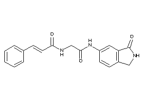 N-[2-keto-2-[(3-ketoisoindolin-5-yl)amino]ethyl]-3-phenyl-acrylamide