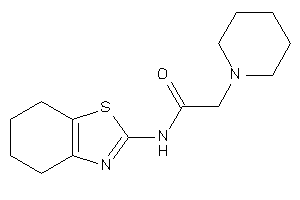 2-piperidino-N-(4,5,6,7-tetrahydro-1,3-benzothiazol-2-yl)acetamide