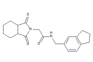 Image of 2-(1,3-diketo-3a,4,5,6,7,7a-hexahydroisoindol-2-yl)-N-(indan-5-ylmethyl)acetamide