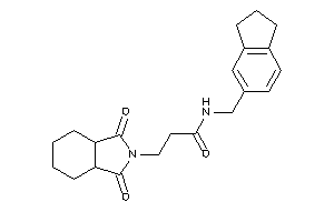 3-(1,3-diketo-3a,4,5,6,7,7a-hexahydroisoindol-2-yl)-N-(indan-5-ylmethyl)propionamide