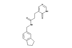 N-(indan-5-ylmethyl)-3-(6-keto-1H-pyrimidin-5-yl)propionamide