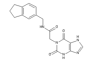 2-(2,6-diketo-3,7-dihydropurin-1-yl)-N-(indan-5-ylmethyl)acetamide