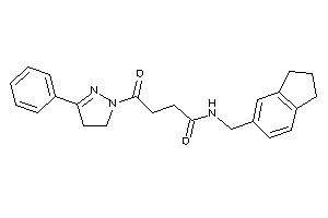 N-(indan-5-ylmethyl)-4-keto-4-(3-phenyl-2-pyrazolin-1-yl)butyramide