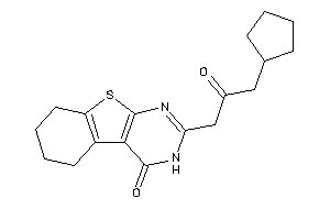 2-(3-cyclopentyl-2-keto-propyl)-5,6,7,8-tetrahydro-3H-benzothiopheno[2,3-d]pyrimidin-4-one