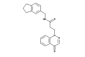 N-(indan-5-ylmethyl)-3-(4-ketocinnolin-1-yl)propionamide
