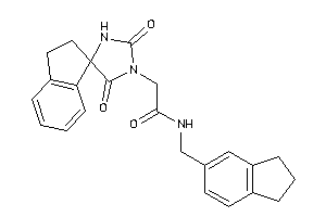 2-(2,5-diketospiro[imidazolidine-4,1'-indane]-1-yl)-N-(indan-5-ylmethyl)acetamide