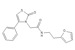 N-[2-(2-furyl)ethyl]-2-(2-keto-4-phenyl-4-thiazolin-3-yl)acetamide