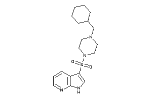 3-[4-(cyclohexylmethyl)piperazino]sulfonyl-1H-pyrrolo[2,3-b]pyridine