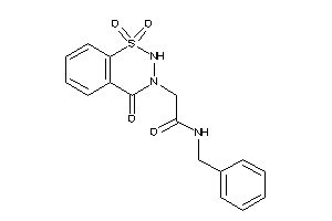 N-benzyl-2-(1,1,4-triketo-2H-benzo[e]thiadiazin-3-yl)acetamide