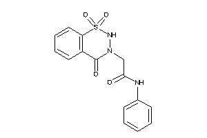 N-phenyl-2-(1,1,4-triketo-2H-benzo[e]thiadiazin-3-yl)acetamide
