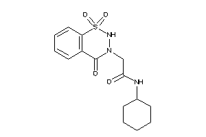 N-cyclohexyl-2-(1,1,4-triketo-2H-benzo[e]thiadiazin-3-yl)acetamide
