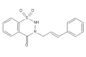 3-cinnamyl-1,1-diketo-2H-benzo[e]thiadiazin-4-one
