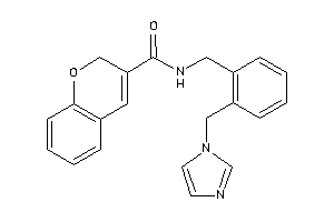 N-[2-(imidazol-1-ylmethyl)benzyl]-2H-chromene-3-carboxamide