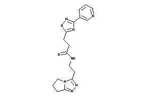 N-[2-(6,7-dihydro-5H-pyrrolo[2,1-c][1,2,4]triazol-3-yl)ethyl]-3-[3-(3-pyridyl)-1,2,4-oxadiazol-5-yl]propionamide