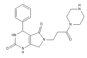 6-(3-keto-3-piperazino-propyl)-4-phenyl-1,3,4,7-tetrahydropyrrolo[3,4-d]pyrimidine-2,5-quinone