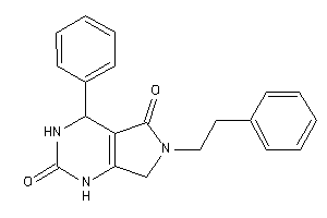 Image of 6-phenethyl-4-phenyl-1,3,4,7-tetrahydropyrrolo[3,4-d]pyrimidine-2,5-quinone