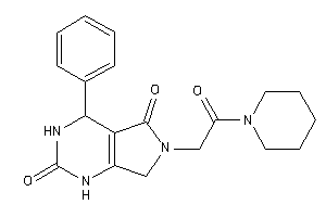 Image of 6-(2-keto-2-piperidino-ethyl)-4-phenyl-1,3,4,7-tetrahydropyrrolo[3,4-d]pyrimidine-2,5-quinone