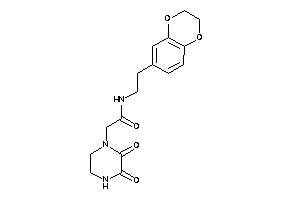 N-[2-(2,3-dihydro-1,4-benzodioxin-6-yl)ethyl]-2-(2,3-diketopiperazino)acetamide