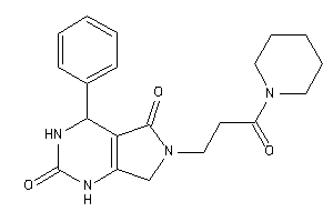 Image of 6-(3-keto-3-piperidino-propyl)-4-phenyl-1,3,4,7-tetrahydropyrrolo[3,4-d]pyrimidine-2,5-quinone