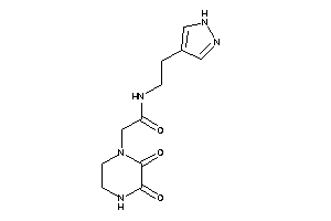 2-(2,3-diketopiperazino)-N-[2-(1H-pyrazol-4-yl)ethyl]acetamide