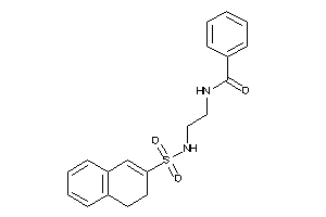 N-[2-(3,4-dihydronaphthalen-2-ylsulfonylamino)ethyl]benzamide