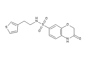 3-keto-N-[2-(3-thienyl)ethyl]-4H-1,4-benzoxazine-7-sulfonamide