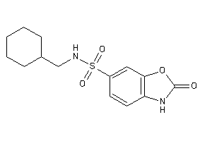 N-(cyclohexylmethyl)-2-keto-3H-1,3-benzoxazole-6-sulfonamide