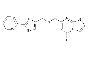 7-[[(2-phenylthiazol-4-yl)methylthio]methyl]thiazolo[3,2-a]pyrimidin-5-one