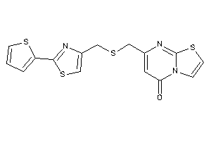 7-[[[2-(2-thienyl)thiazol-4-yl]methylthio]methyl]thiazolo[3,2-a]pyrimidin-5-one