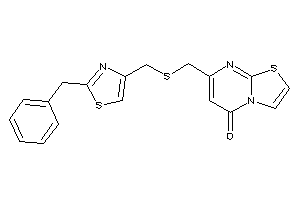 7-[[(2-benzylthiazol-4-yl)methylthio]methyl]thiazolo[3,2-a]pyrimidin-5-one