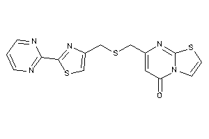 7-[[[2-(2-pyrimidyl)thiazol-4-yl]methylthio]methyl]thiazolo[3,2-a]pyrimidin-5-one