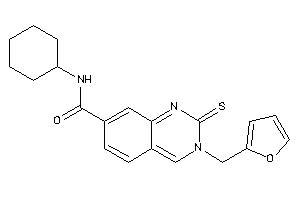 N-cyclohexyl-3-(2-furfuryl)-2-thioxo-quinazoline-7-carboxamide