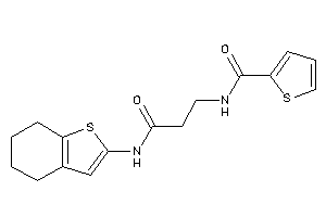 N-[3-keto-3-(4,5,6,7-tetrahydrobenzothiophen-2-ylamino)propyl]thiophene-2-carboxamide