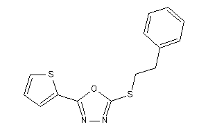 2-(phenethylthio)-5-(2-thienyl)-1,3,4-oxadiazole