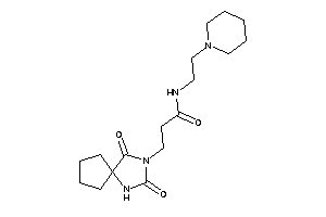 3-(2,4-diketo-1,3-diazaspiro[4.4]nonan-3-yl)-N-(2-piperidinoethyl)propionamide