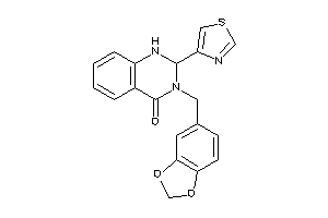 3-piperonyl-2-thiazol-4-yl-1,2-dihydroquinazolin-4-one