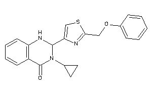 3-cyclopropyl-2-[2-(phenoxymethyl)thiazol-4-yl]-1,2-dihydroquinazolin-4-one