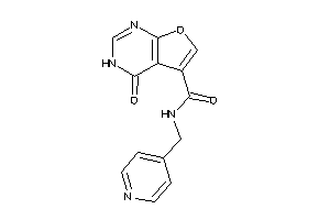 4-keto-N-(4-pyridylmethyl)-3H-furo[2,3-d]pyrimidine-5-carboxamide