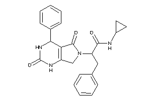 N-cyclopropyl-2-(2,5-diketo-4-phenyl-1,3,4,7-tetrahydropyrrolo[3,4-d]pyrimidin-6-yl)-3-phenyl-propionamide