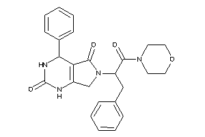 Image of 6-(1-benzyl-2-keto-2-morpholino-ethyl)-4-phenyl-1,3,4,7-tetrahydropyrrolo[3,4-d]pyrimidine-2,5-quinone