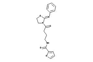 N-[4-keto-4-(2-phenyliminothiazolidin-3-yl)butyl]-2-furamide