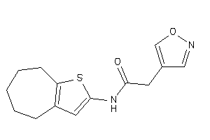 2-isoxazol-4-yl-N-(5,6,7,8-tetrahydro-4H-cyclohepta[b]thiophen-2-yl)acetamide