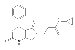 Image of N-cyclopropyl-3-(2,5-diketo-4-phenyl-1,3,4,7-tetrahydropyrrolo[3,4-d]pyrimidin-6-yl)propionamide