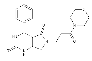 6-(3-keto-3-morpholino-propyl)-4-phenyl-1,3,4,7-tetrahydropyrrolo[3,4-d]pyrimidine-2,5-quinone