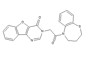 3-[2-(3,4-dihydro-2H-1,5-benzothiazepin-5-yl)-2-keto-ethyl]benzofuro[3,2-d]pyrimidin-4-one