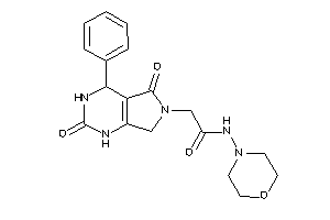2-(2,5-diketo-4-phenyl-1,3,4,7-tetrahydropyrrolo[3,4-d]pyrimidin-6-yl)-N-morpholino-acetamide